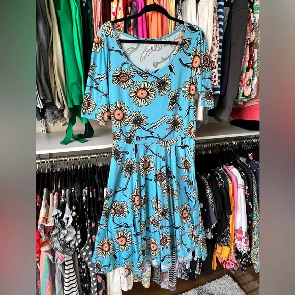 jean dress fitted Fitted Denim Dress M main image 1